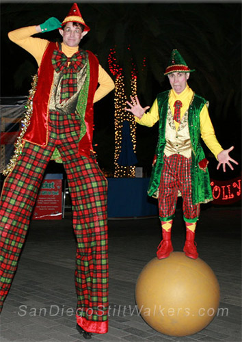 stilt walker elf elvs